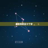 最吉利的五十个字，属金最吉利的五十个字