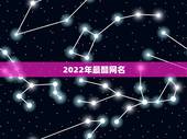 2022年最酷网名，2023年最热门的网名