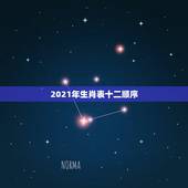 2021年生肖表十二顺序，l2生肖顺序