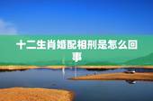 十二生肖婚配相刑是怎么回事，属猪和属猪相配吗