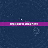 塔罗牌感情占卜他现在的想法，塔罗牌占卜他心里真正的想法