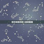 辛巳年四月初二丑时属相，算命女，1980年四月初二，丑时