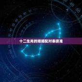 十二生肖的婚姻配对表很准，男女属相婚配