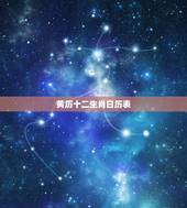 黄历十二生肖日历表，十二生肖万能日历表