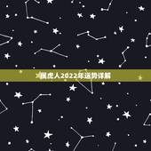 属虎人2022年运势详解，属虎2022年运势及运程