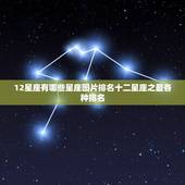 12星座有哪些星座图片排名十二星座之最各种排名