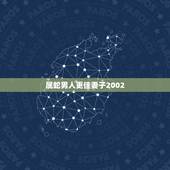 属蛇男人更佳妻子2002，蛇男一见钟情的生肖女