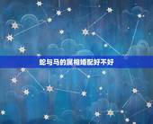 蛇与马的属相婚配好不好，男马女蛇在一起配吗