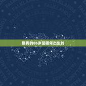 属狗的86岁是哪年出生的，狗生肖年份岁数