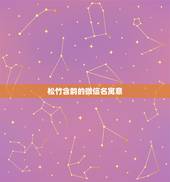 松竹含韵的微信名寓意，韵竹的寓意？