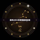 属鸡2022年婚姻最终归宿，2022 年适合结婚的生肖
