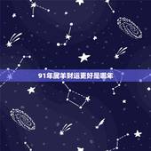 91年属羊财运更好是哪年，1991年属羊事业方向