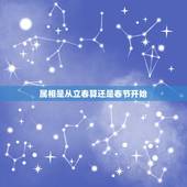 属相是从立春算还是春节开始，生肖属相是从正月初一开始算还是从立春开始算