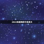 2022年属狗的今年多大，属狗40岁后有十年大运