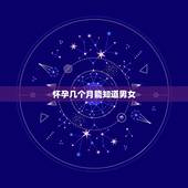 怀孕几个月能知道男女，请教一下生男孩的妈妈，怀男孩会有什么不一样的感觉