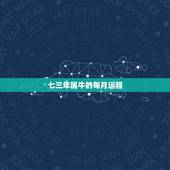 七三年属牛的每月运程，1973年属牛48岁2022命运