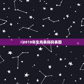 2018年生肖表排码表图，2018十二生肖号码表图