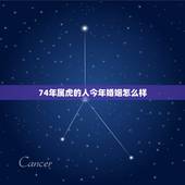 74年属虎的人今年婚姻怎么样，74年属虎的女人婚姻