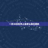 一月30日在手上是怎么排位置的？广大的网友们，我闲来无聊问问，你们的