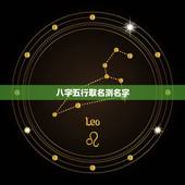 八字五行取名测名字，测八字五行为孩子取名
