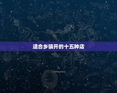 适合乡镇开的十五种店，适合乡镇开的实体店有哪些