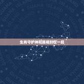 生肖守护神和属相刻在一起，《生肖守护神》齐岳说的：生肖互补的话