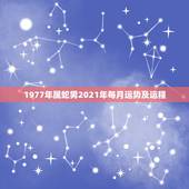 1977年属蛇男2021年每月运势及运程，1977属蛇人2021运气
