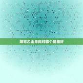 阳宅乙山辛向对哪个属相好，辛山乙向对什么属相好