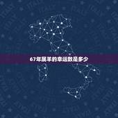 67年属羊的幸运数是多少，67年属羊人2022年命运