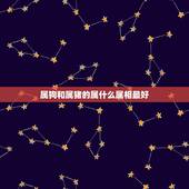 属狗和属猪的属什么属相最好，属狗的和属猪的人合适吗？