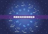 男属蛇龙的属相婚配表，男龙配个什么属相相配最好
