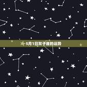 5月1日双子座的运势，1993 年农历5月1日的双子座今年的运势如何？