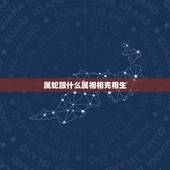 属蛇跟什么属相相克相生，属蛇的跟什么属相犯冲