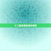 十二地支相合相冲相克，天干相冲相合相克
