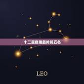 十二星座谁最帅前五名，十二星座长相排名，相貌排行榜，谁长的最帅最美