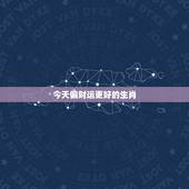 今天偏财运更好的生肖，哪个生肖财运好