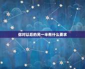 你对以后的另一半有什么要求，女孩问我了一句，你对未来另一半有什么要求