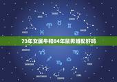 73年女属牛和84年鼠男婚配好吗，73年属牛天秤座和84年属鼠双鱼座能