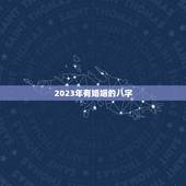 2023年有婚姻的八字，2022 年有灾的日柱