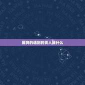 属狗的遇到的贵人属什么，1970年属狗的贵人
