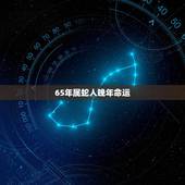 65年属蛇人晚年命运，1953年属蛇人晚年命运