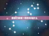 跟自己属相一样的年叫什么，一模一样。是什么生肖
