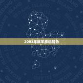 2003年属羊幸运颜色，2003年属羊的幸运数字