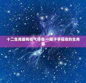 十二生肖最有福气排名 一辈子享福命的生肖男