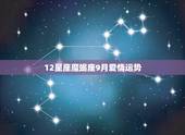 12星座魔蝎座9月爱情运势，12星座九月运势，今年的啊
