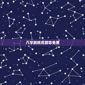 八字测桃花算命免费，算八字，主要要看工作和桃花