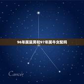 96年属鼠男和97年属牛女配吗，1997年属牛男和1996年女属鼠适合