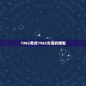 1962男虎1963女兔的婚配，12生肖虎和兔是否相生相克？