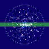 12生肖运势查询，2022 年生肖运势