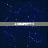 属鼠微信名旺财吉利，属鼠人吉利旺财的名字